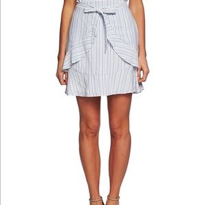 Blue white ruffle skirt size 14